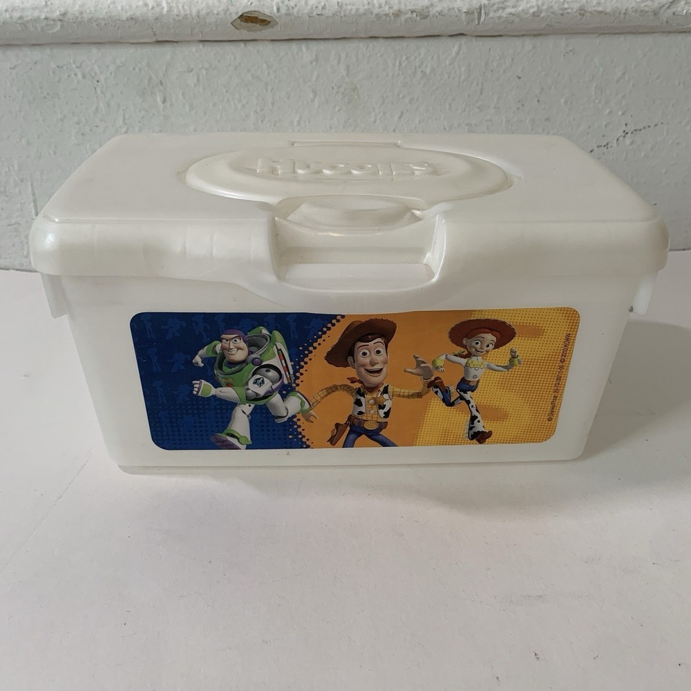 Huggies Baby Wipes Container 2010 Disney Pixar Toy Story Pop Up Refillable Empty
